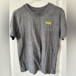 Vans Heather Gray T-Shirt with Yellow Logo